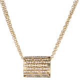 18K Yellow Gold 1.50ctw Diamond Pendant Necklace