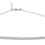 14K White Gold 2.855ctw Diamond Choker Necklace