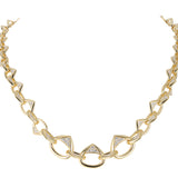 18K Yellow Gold 3.10ctw Diamond Chain Necklace