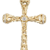 18K Yellow Gold 0.90ctw Diamond Pendant Necklace