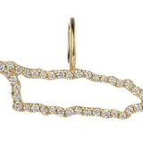 18K Yellow Gold 0.35ctw Diamond Pendant Necklace