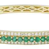 18K Yellow Gold 1.49ctw Diamond Bangle