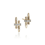 14K Yellow Gold 0.12ctw Diamond Studs Earrings