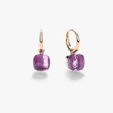 18K Rose Gold 9.70ctw Amethyst Earring Jacket