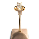 14K Yellow Gold 4.11ctw Diamond Solitaire Ring
