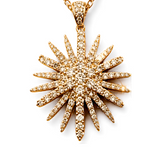 18K Yellow Gold 3.30ctw Diamond Pendant