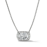 18K White Gold 0.72ctw Diamond Pendant