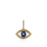 14K Yellow Gold 0.06ctw Diamond Evil Eye Pendant