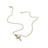 18K Yellow Gold 0.09ctw Diamond Pendant Necklace
