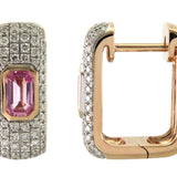 18K Rose Gold 0.98ctw Jacket Earrings