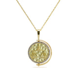 14K Yellow Gold 0.32ctw Diamond Pendant