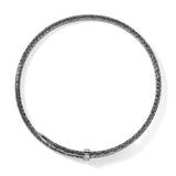 Sterling Silver Silver 0.24ctw Diamond Choker