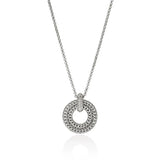 Sterling Silver 0.21ctw Diamond Pendant Necklace