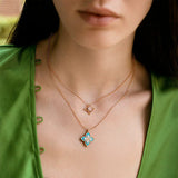 18K Yellow Gold 0.15ctw Diamond Pendant Necklace