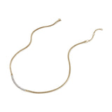 14K Yellow Gold 0.71ctw Diamond Chain Necklace