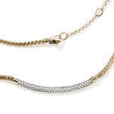 14K Yellow Gold 0.71ctw Diamond Chain Necklace