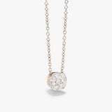 18K White Gold 0.80ctw Diamond Pendant Necklace