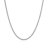 Sterling Silver Black Rhodium Chain Necklace