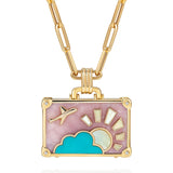14K Yellow Gold 0.021ctw Diamond Necklace