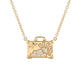 14K Yellow Gold 0.15ctw Diamond Pendant
