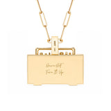 14K Yellow Gold Pave Diamond Pendant
