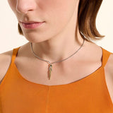 Steling  Silver & 18K Yellow Gold Love Knot  Y Shaped Necklace