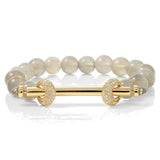 18K Yellow Gold 1.10ctw Diamond Bead Bracelet