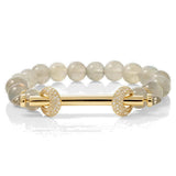 18K Yellow Gold 1.10ctw Diamond Bead Bracelet