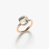 18K Two-Tone 9.00ctwWhite Topaz Diamond Solitaire Ring