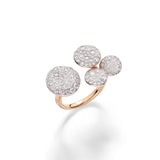18K Rose Gold 9.71ctw Diamond Sabbia Ring