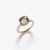 18K Rose and  White Gold  0.70ctw Diamond Solitaire Ring