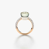 18K Rose and  White Gold  0.70ctw Diamond Solitaire Ring