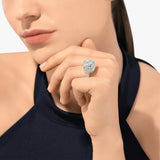 18K White Gold 3.60ctw Diamond Solitaire Ring
