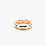 18K Rose Gold 0.14ctw Diamond Right Hand Ring