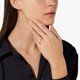 18K Rose Gold 0.13ctw Diamond Right Hand Ring