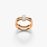 18K Rose Gold 0.10ctw Diamond Solitaire Ring
