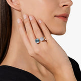 18K Two-Tone 0.80ctw Diamond Solitaire Ring