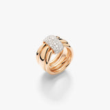 18K Rose Gold 0.10ctw Diamond Solitaire Ring