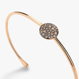 18K Rose Gold 0.40ctw Diamond Bangle
