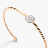 18K Rose Gold 0.20ctw Diamond Bangle