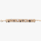 18K Rose Gold 1.05ctw Diamond Chain Bracelet