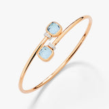 18K Rose Gold 0.02ctw Diamond Bangle