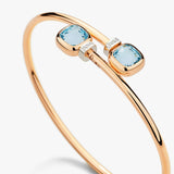 18K Rose Gold 0.02ctw Diamond Bangle