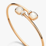 18K Rose Gold 0.02ctw Diamond Bangle