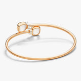 18K Rose Gold 0.02ctw Diamond Bangle