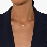 18K Rose Gold 0.30ctw Diamond Iconica Necklace