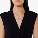 18K Rose Gold 0.90ctw Diamond Pendant Necklace