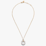 18K Rose Gold 0.90ctw Diamond Pendant Necklace