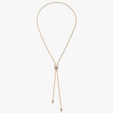 18K Rose Gold 0.80ctw Diamond Y Shaped Necklace