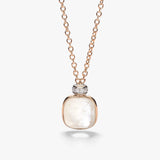 18K Two-Tone ctw Diamond Pendant Necklace